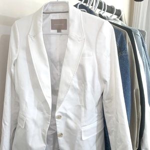 banana republic white blazer